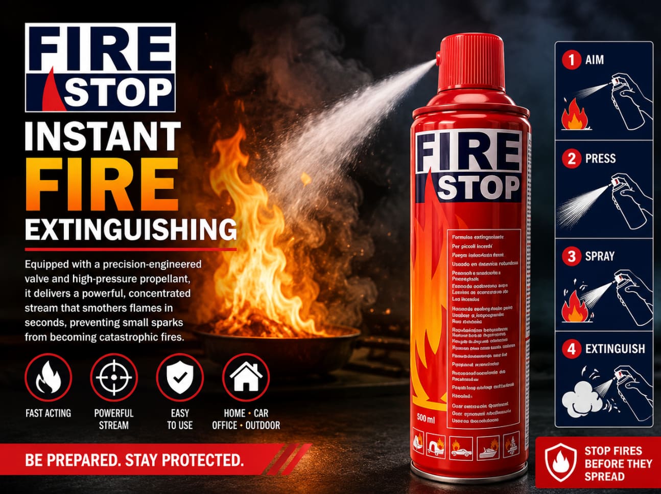 Instant Fire Extinguishing
